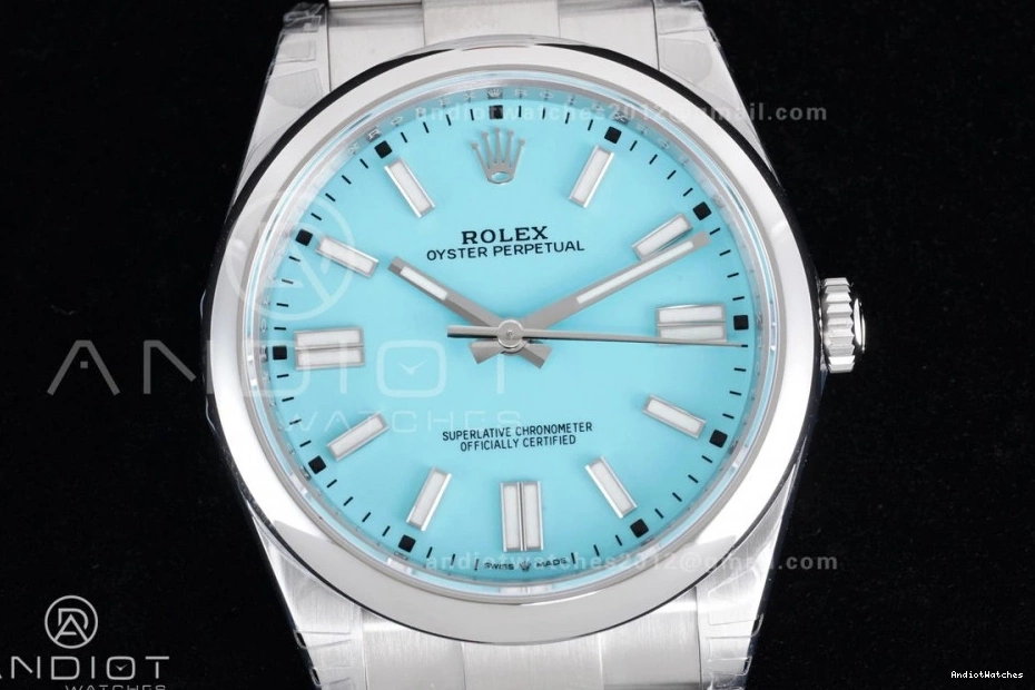 Supportive 1:1 124300 DD3230 V Tiffany Steel Dial Perpetual 41mm VSF 904L Oyster 947 Edition Best Blue 0523
